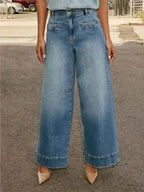 High Waisted Wide Leg Long Pants