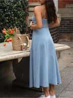 Solid Color Camisole Dress
