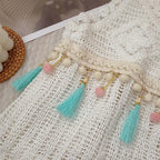 Vintage Fringe Hollow-Out Sleeveless Knit Vest