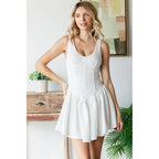 Knit Corset Waist Mini Dress