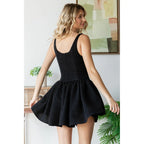 Knit Corset Waist Mini Dress