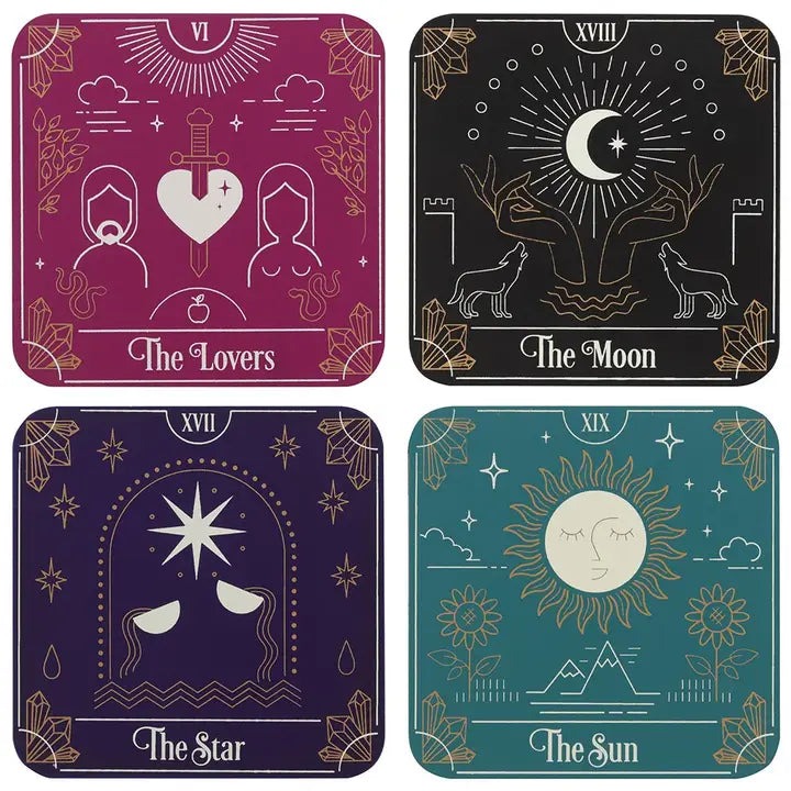 Tarot Card Coaster Set of 4