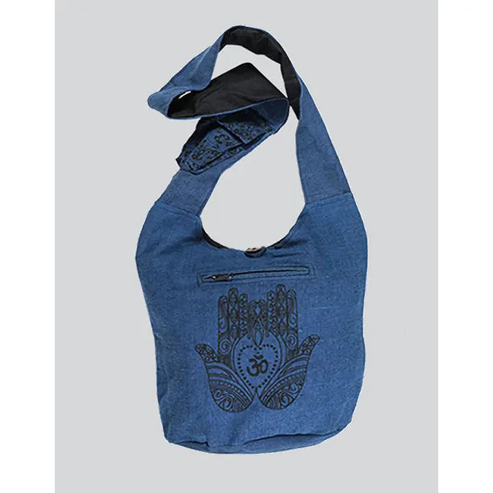 Om & Hands Print Backpack