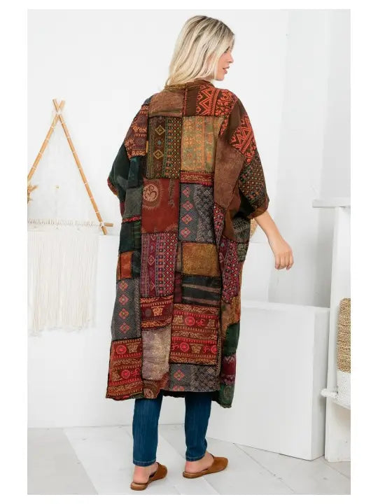 Patchwork Long Jacket