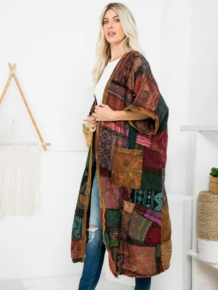 Patchwork Long Jacket